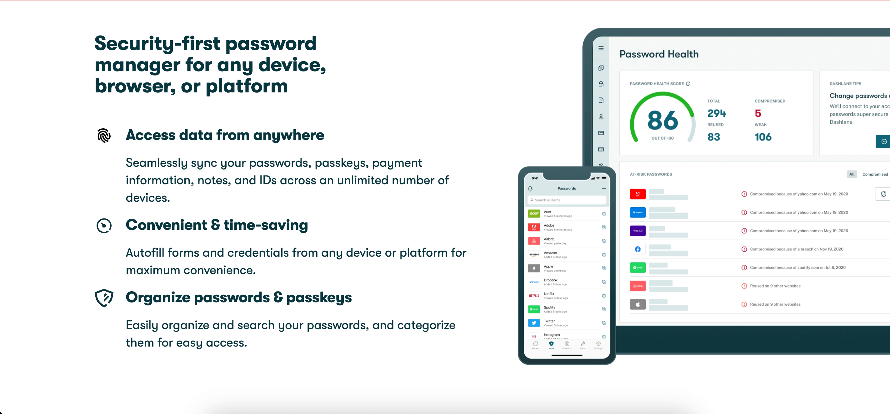 Work from home app - Dashlane