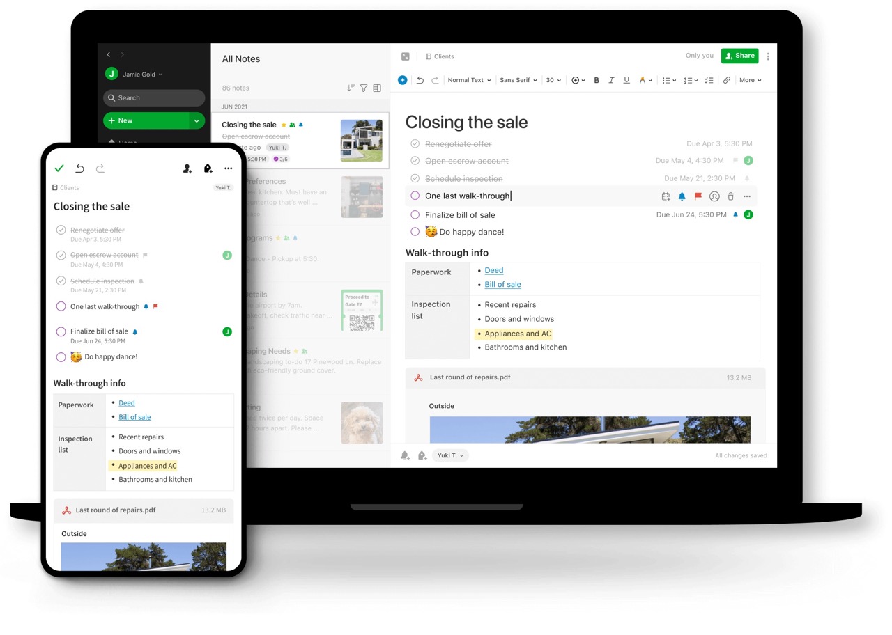 Work from home app - Evernote