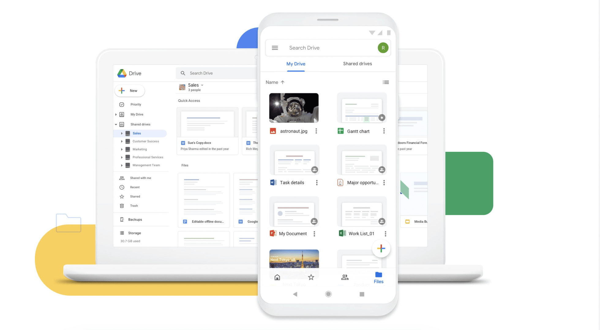 Work from home app - Google Drive