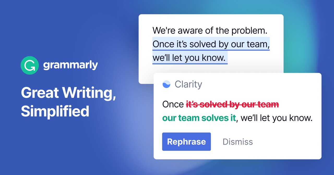 Work from home app - Grammarly