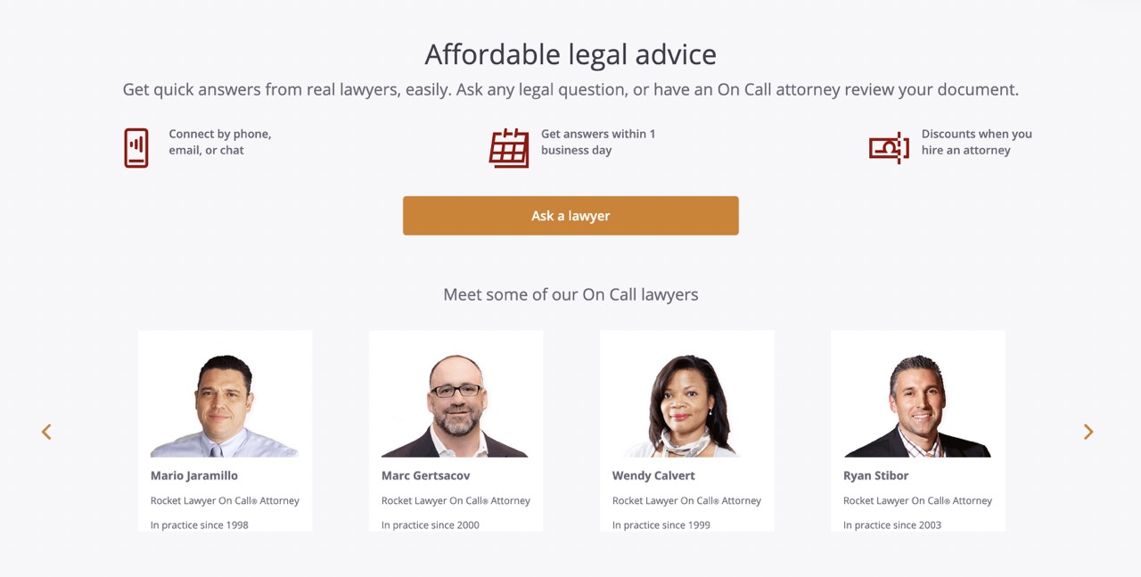 Work from home app - Rocket Lawyer